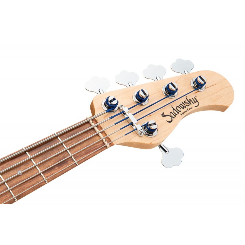 Sadowsky MetroLine 21-Fret Vintage J/J Bass, Red Alder Body, 5-String - Solid Sage Green Metallic Satin - 7 Sadowsky MetroLine 21-Fret Vintage J/J Bass, Red Alder Body, 5-String - Solid Sage Green Metallic Satin - 7