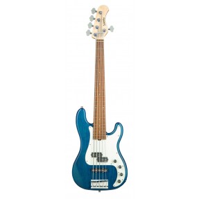 Sadowsky MetroLine 21-Fret Hybrid P/J Bass, Red Alder Body, 5-String - Blue Transparent Satin - 1