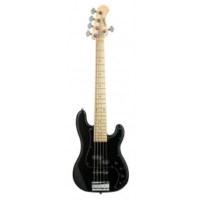 Sadowsky MetroLine 21-Fret Hybrid P/J Bass, Swamp Ash Body, 5-String - Solid Black Satin - 1