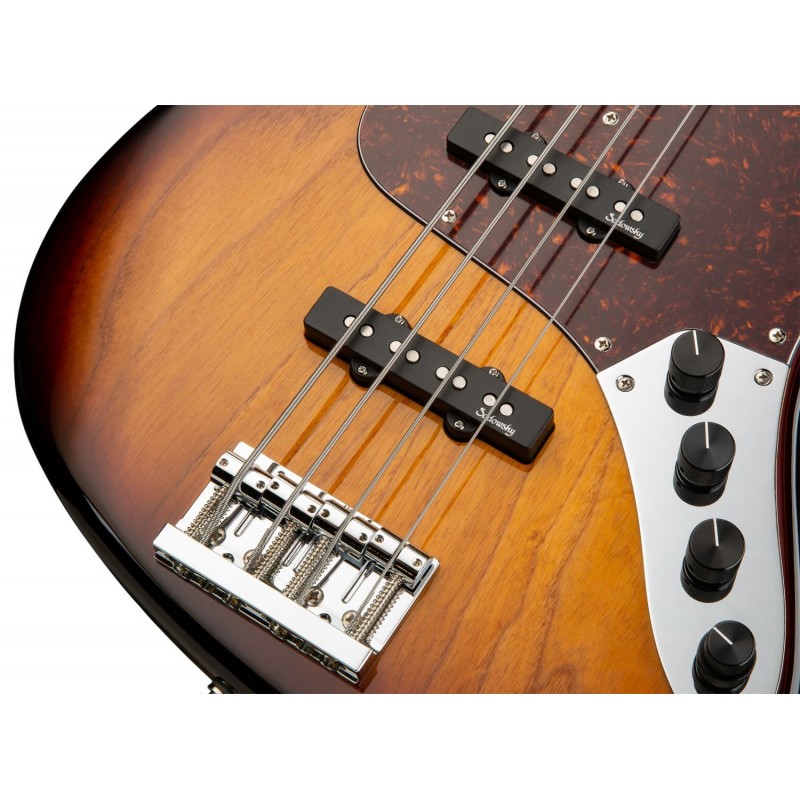 Sadowsky MetroLine 21-Fret Vintage J/J Bass, Swamp Ash Body, 4-String - '59 Burst Transparent High Polish - 5 Sadowsky MetroLine 21-Fret Vintage J/J Bass, Swamp Ash Body, 4-String - '59 Burst Transparent High Polish - 5