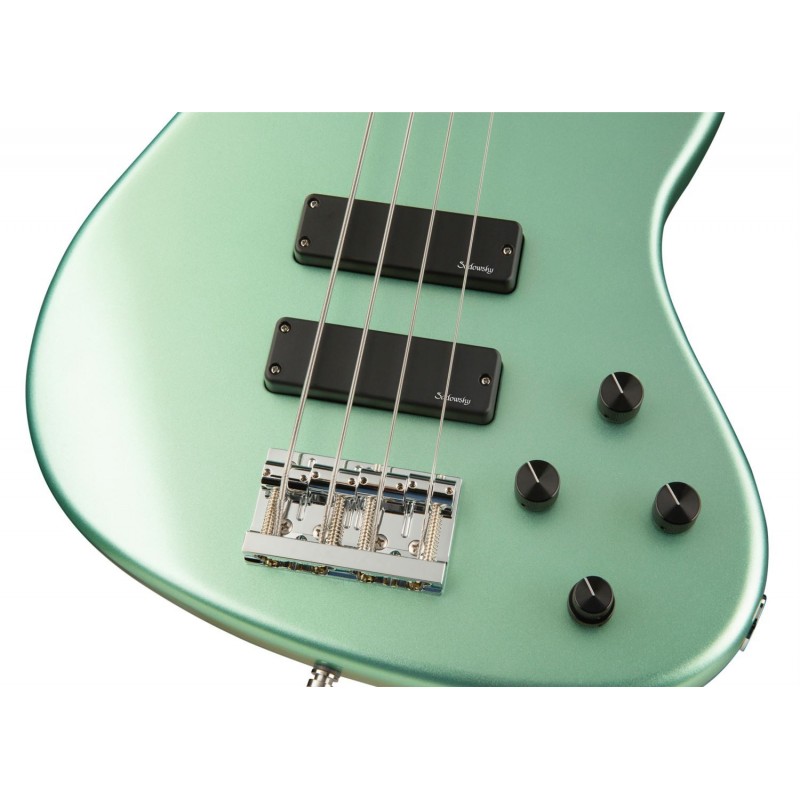 Sadowsky MetroLine 24-Fret Modern Bass, Red Alder Body, 4-String - Solid Sage Green Metallic Satin - 5 Sadowsky MetroLine 24-Fret Modern Bass, Red Alder Body, 4-String - Solid Sage Green Metallic Satin - 5
