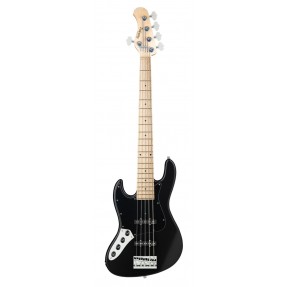 Sadowsky MetroLine 21-Fret Vintage J/J Bass, Swamp Ash Body, 5-String, Lefthand - Solid Black Satin - 1