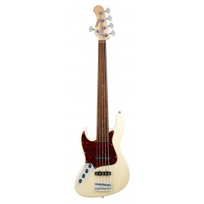Sadowsky MetroLine 21-Fret Vintage J/J Bass, Red Alder Body, 5-String, Lefthand - Solid Olympic White High Polish - 1