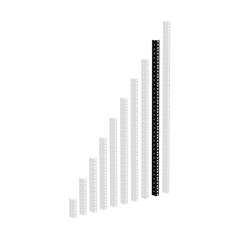 Adam Hall 19" Parts 61535 B 18 - Szyna rack, czarna, 18U, wersja ciężka - 1