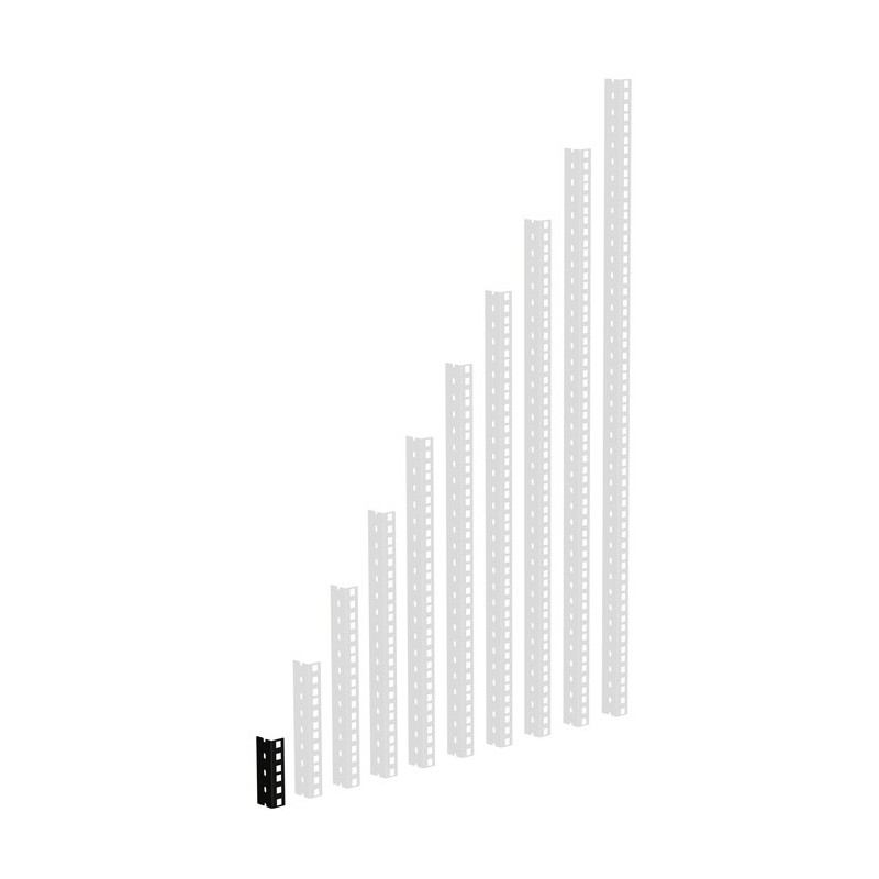 Adam Hall 19" Parts 61535 B 2 - Szyna rack, czarna, 2U, wersja ciężka - 1