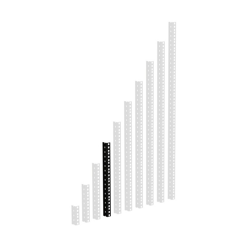 Adam Hall 19" Parts 61535 B 8 - Szyna rack, czarna, 8U, wersja ciężka - 1