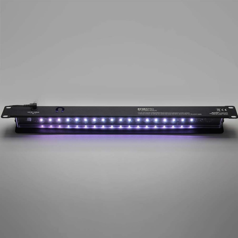 Adam Hall 19" Parts 87451 PRO - Listwa oświetleniowa 19" do racka LED, 1U, biała - 6