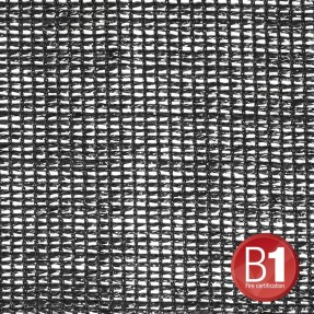 Adam Hall Accessories 0157 X 36 B - Gaza typu 202, 3 x 6 m, z oczkami, czarna - 1