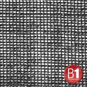 Adam Hall Accessories 0158 X 45 B - Gaza typu 203, 4 x 5 m, z oczkami, czarna - 1