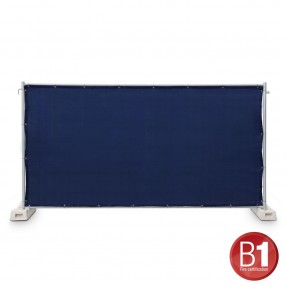 Adam Hall Accessories 0159 X BAU 5 - Osłona ogrodzeniowa gaza typu 800 1,76 x 3,41 m z oczkami, granatowa - 1