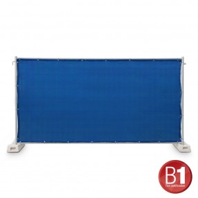 Adam Hall Accessories 0159 X BAU 6 - Osłona ogrodzeniowa, gaza typu 800, 1,76 x 3,41 m, z oczkami, błękitna - 1