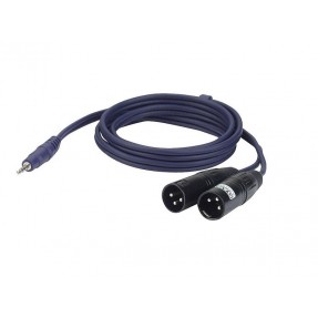 DAP AUDIO FL463 - Kabel M JACK - 2 x XLR M 3m