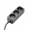 Adam Hall Accessories 8747 X 3 M 5 - 3-gniazdkowa listwa zasilająca 5m długość kabla - 3 Adam Hall Accessories 8747 X 3 M 5 - 3-gniazdkowa listwa zasilająca 5m długość kabla - 3