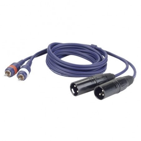DAP AUDIO FL263 - Kabel 2 x XLR M - 2 x RCA 3m