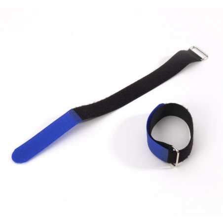 Adam Hall Accessories VR 2030 BLU - Opaska kablowa na rzepy, 300 x 20 mm, niebieska - 1