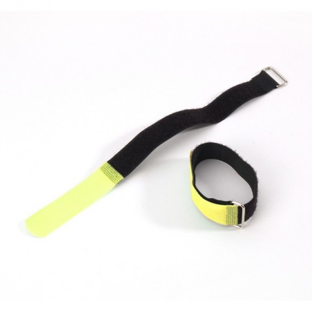 Adam Hall Accessories VR 4040 YEL - Opaska kablowa na rzepy, 400 x 38 mm, żółta - 1