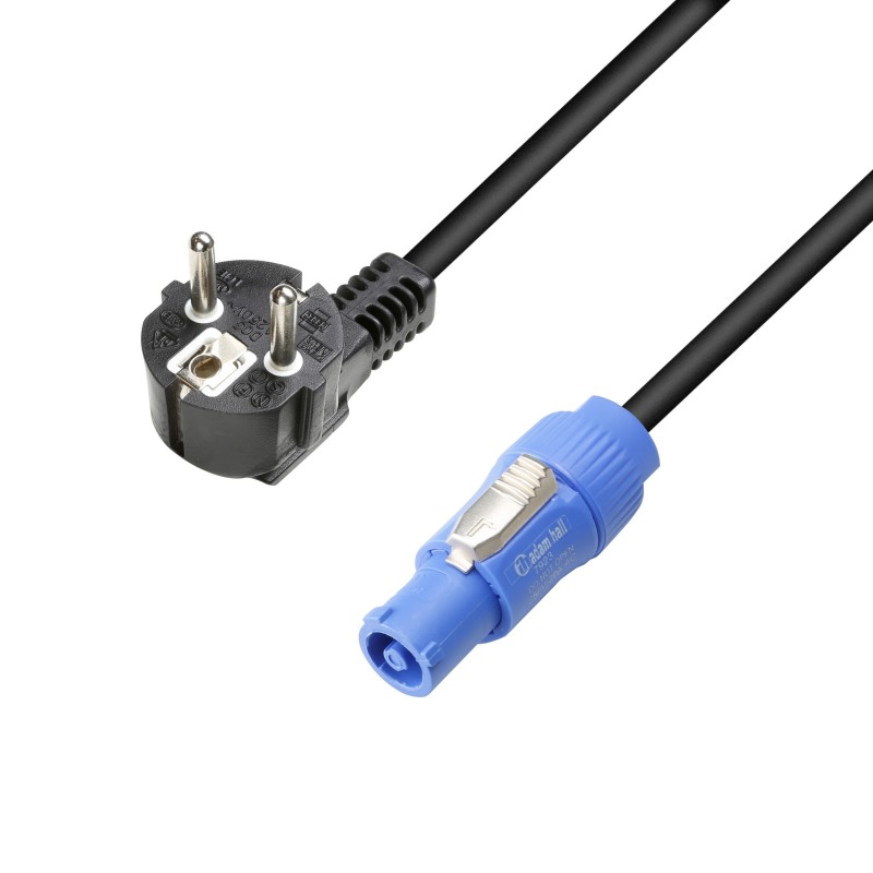 Adam Hall Cables 8101 PCON 0500 X - Główny kabel zasilający CEE 7/7 – Power Twist 1,5 mm? 5 m - 1