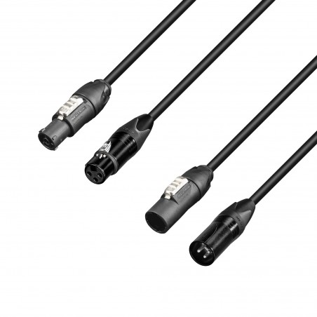 Adam Hall Cables 8101 PSDP 0150 N - Kabel DMX i zasilania Neutrik ® powerCON TRUE1 TOP & Neutrik ® XLR 1,5 m - 1