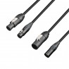 Adam Hall Cables 8101 PSDP5 0300 N - Kabel DMX i zasilania Neutrik ® powerCON TRUE1 TOP & Neutrik ® XLR 5-biegunowy 3 m - 1