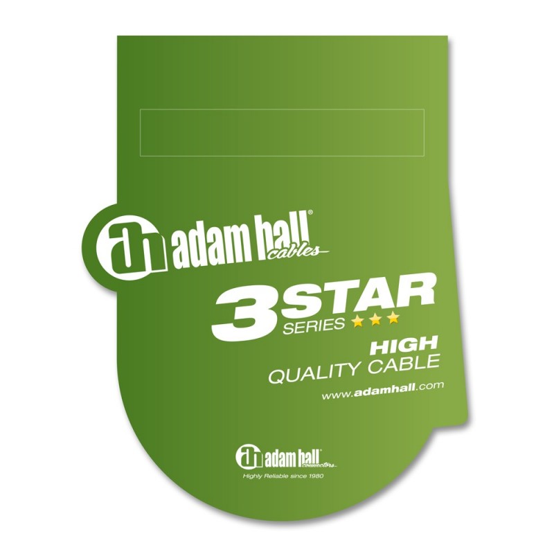 Adam Hall Cables 3 STARS BMV 0300 - Kabel mikrofonowy XLR męskie – jack stereo 6,3 mm, 3 m - 2