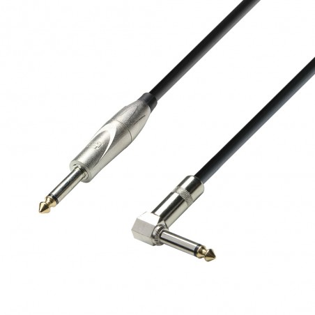 Adam Hall Cables 3 STAR IPR 0300 - Kabel instrumentalny jack mono 6,3 mm – jack mono 6,3 mm wtyczka kątowa, 3 m - 1