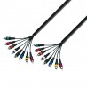 Adam Hall Cables 3 STAR L8 CC 0500 - Kabel Multicore 8 x cinch męskie – 8 x cinch męskie, 5 m - 1