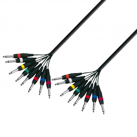 Adam Hall Cables 3 STAR L8 PP 0500 - Kabel Multicore 8 x jack mono 6,3 mm – 8 x jack mono 6,3 mm, 5 m - 1