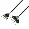 Adam Hall Cables 3 STAR L8 VP 0500 - Kabel Multicore 4 x jack stereo 6,3 mm – 8 x jack mono 6,3 mm, 5 m - 1