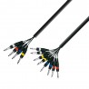 Adam Hall Cables 3 STAR L8 VP 0500 - Kabel Multicore 4 x jack stereo 6,3 mm – 8 x jack mono 6,3 mm, 5 m - 1 Adam Hall Cables 3 STAR L8 VP 0500 - Kabel Multicore 4 x jack stereo 6,3 mm – 8 x jack mono 6,3 mm, 5 m - 1