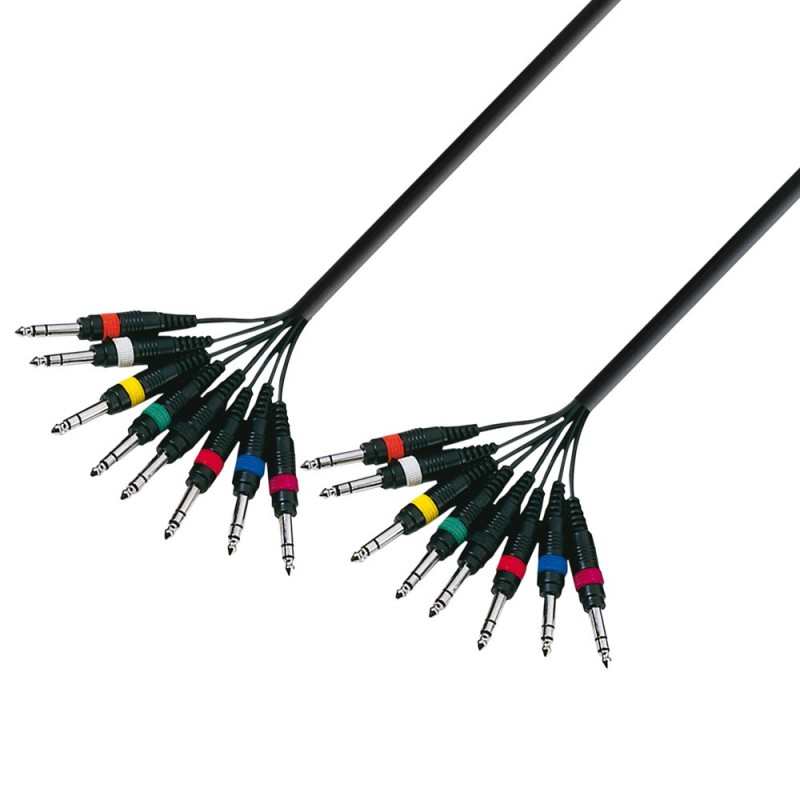 Adam Hall Cables 3 STAR L8 VV 0300 - Kabel Multicore 8 x jack stereo 6,3 mm – 8 x jack stereo 6,3 mm, 3 m - 1 Adam Hall Cables 3 STAR L8 VV 0300 - Kabel Multicore 8 x jack stereo 6,3 mm – 8 x jack stereo 6,3 mm, 3 m - 1