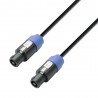 Adam Hall Cables 3 STAR S215 SS 0200 - Kabel głośnikowy 2 x 1,5 mm? 4-biegunowe standardowe wtyki głośnikowe 2 m - 1