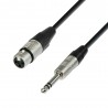 Adam Hall Cables 4 STAR BFV 0060 - Kabel mikrofonowy REAN XLR żeńskie – jack stereo 6,3 mm, 0,6 m - 1