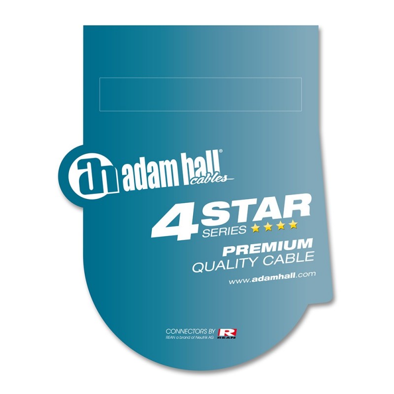 Adam Hall Cables 4 STAR BFV 0060 - Kabel mikrofonowy REAN XLR żeńskie – jack stereo 6,3 mm, 0,6 m - 2
