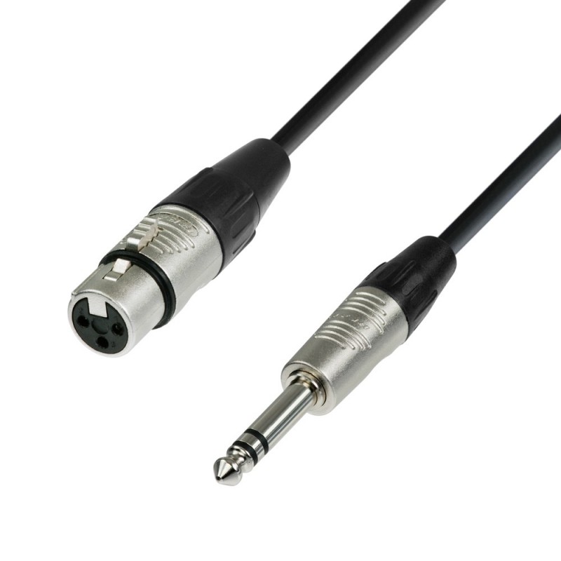 Adam Hall Cables 4 STAR BFV 0300 - Kabel mikrofonowy REAN XLR żeńskie – jack stereo 6,3 mm, 3 m - 1