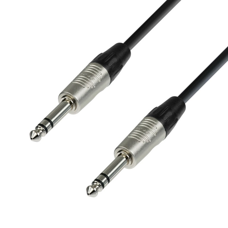 Adam Hall Cables 4 STAR BVV 0060 - Kabel krosowy REAN jack stereo 6,3 mm – jack stereo 6,3 mm, 0,6 m - 1