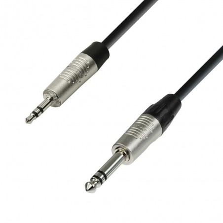 Adam Hall Cables 4 STAR BVW 0150 - Zbalansowany kabel audio REAN © o długości 1,5 m, z wtykami jack stereo 3,5 mm na jack stereo