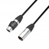 Adam Hall Cables 4 STAR DGH 0050 IP65 - Kabel DMX i AES/EBU: 5-stykowe, męskie XLR – żeńskie XLR, IP65, 0,5 m - 1