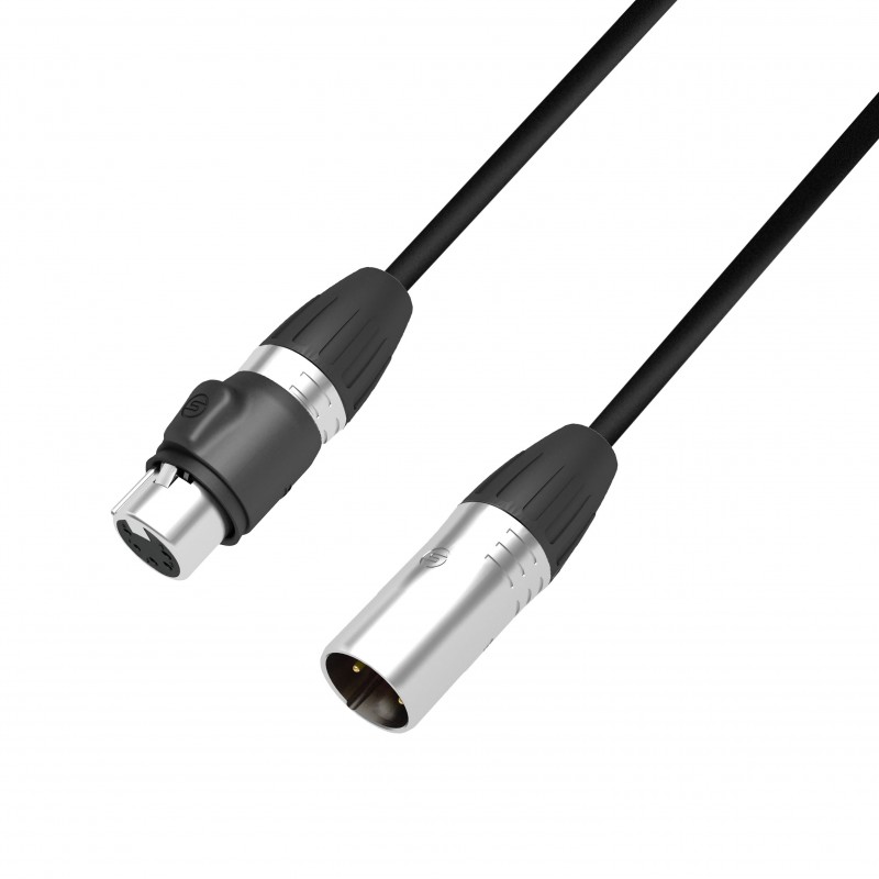 Adam Hall Cables 4 STAR DGH 0300 IP65 - Kabel DMX i AES/EBU: 5-stykowe, męskie XLR – żeńskie XLR, IP65, 3 m - 1