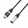 Adam Hall Cables 4 STAR DMF 0300 IP65 - Kabel DMX i AES/EBU: 3-stykowe, męskie XLR – żeńskie XLR, IP65, 3 m - 1