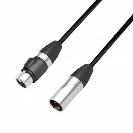 Adam Hall Cables 4 STAR DMF 0500 IP65 - Kabel DMX i AES/EBU: 3-stykowe, męskie XLR – żeńskie XLR, IP65, 5 m - 1