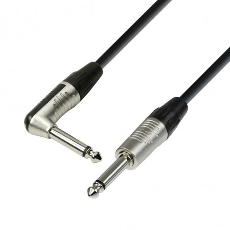Adam Hall Cables 4 STAR IPR 0600 - Kabel instrumentalny REAN jack mono 6,3 mm – jack mono 6,3 mm wtyczka kątowa, 6 m - 1