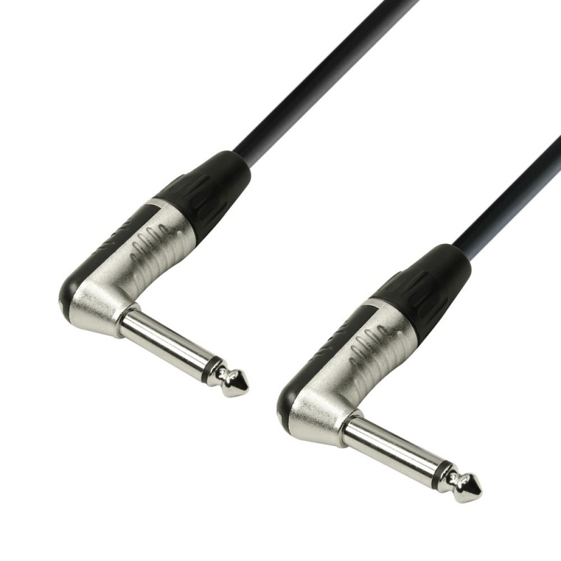 Adam Hall Cables 4 STAR IRR 0060 - Kabel instrumentalny REAN jack mono 6,3 mm wtyczka kątowa – jack mono 6,3 mm wtyczka kątowa, 