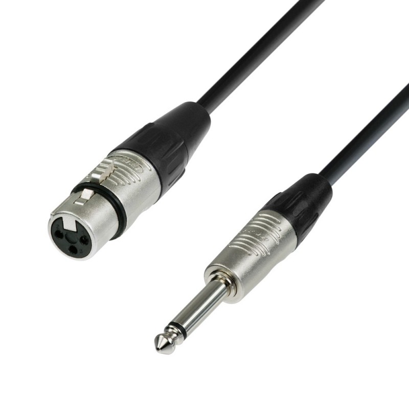 Adam Hall Cables 4 STAR MFP 1000 - Kabel mikrofonowy REAN XLR żeńskie – jack mono 6,3 mm, 10 m - 1