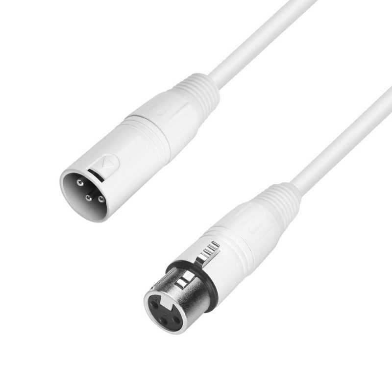 Adam Hall Cables 4 STAR MMF 500 SNOW - Kabel mikrofonowy XLR żeński do XLR męski 5 m - 1
