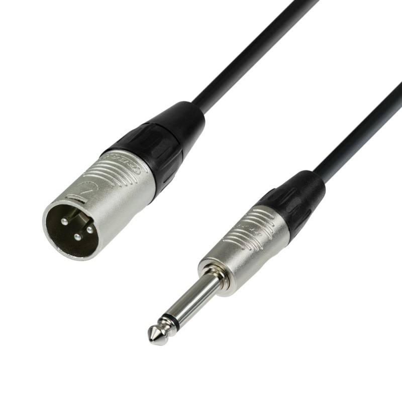 Adam Hall Cables 4 STAR MMP 0500 - Kabel mikrofonowy REAN XLR męskie – jack mono 6,3 mm, 5 m - 1