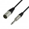 Adam Hall Cables 4 STAR MMP 1000 - Kabel mikrofonowy REAN XLR męskie – jack mono 6,3 mm, 10 m - 1