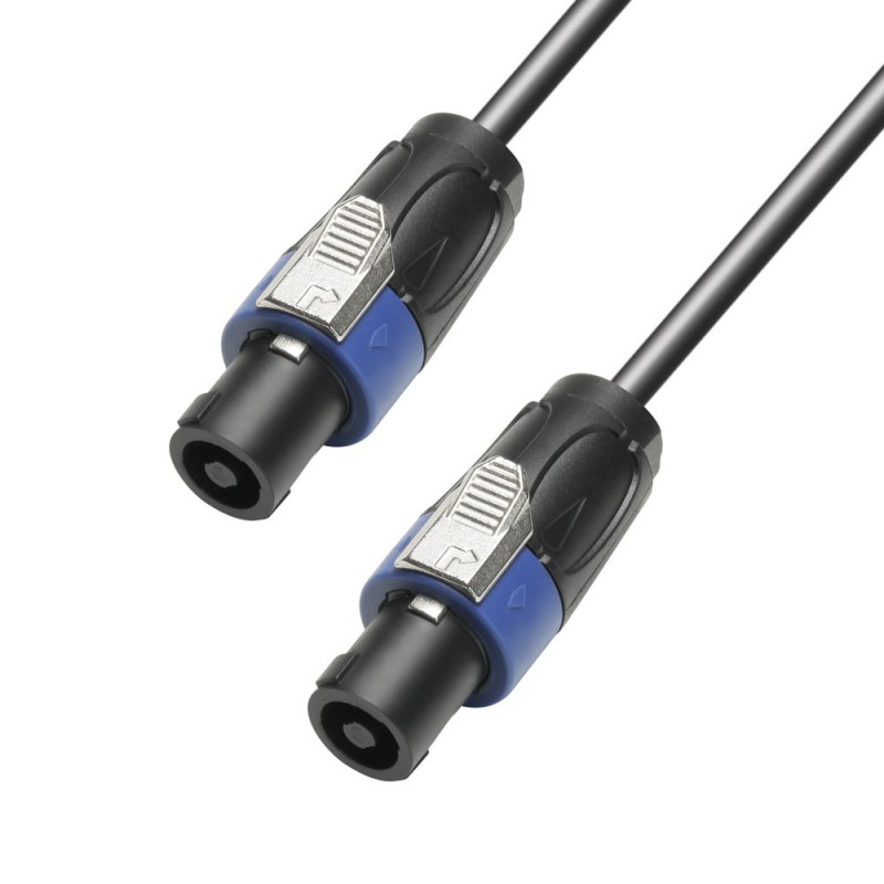 Adam Hall Cables 4 STAR S215 SS 0100 - Kabel głośnikowy 2 x 1,5 mm? 4-stykowe standardowe wtyki głośnikowe 1 m - 1
