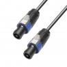 Adam Hall Cables 4 STAR S225 SS 0100 - Kabel głośnikowy 2 x 2,5 mm? 4-stykowe standardowe wtyki głośnikowe 1 m - 1