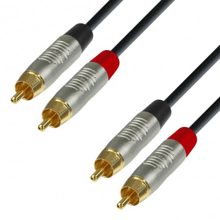 Adam Hall Cables 4 STAR TCC 0090 - Kabel audio REAN 2 x cinch męskie – 2 x cinch męskie, 0,9 m - 1
