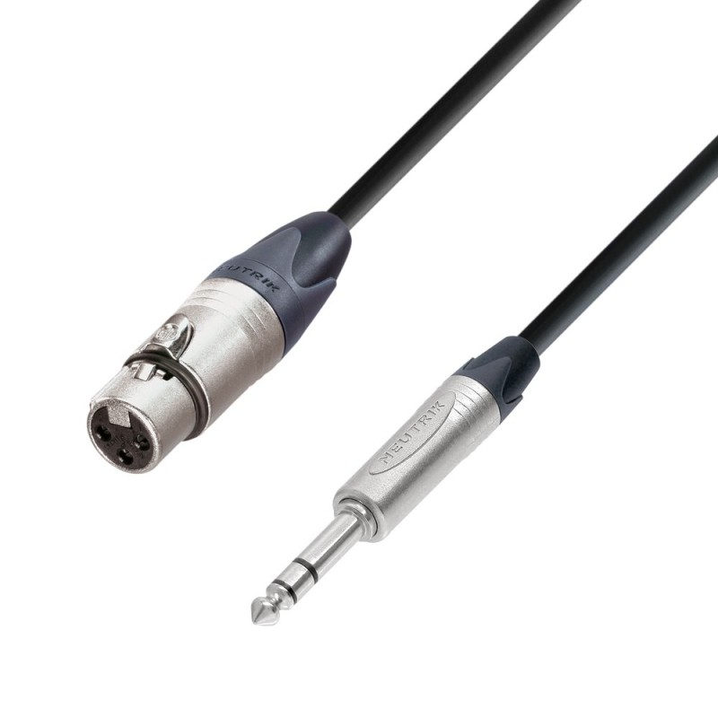 Adam Hall Cables 5 STAR BFV 0500 - Kabel mikrofonowy Neutrik XLR żeńskie – jack stereo 6,3 mm, 5 m - 1